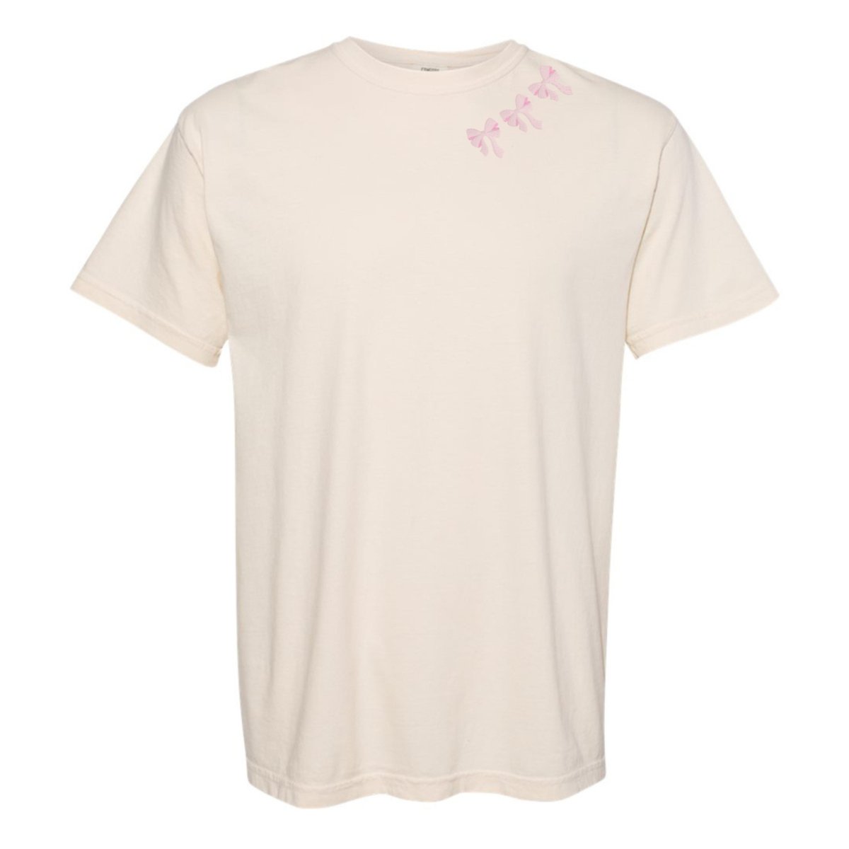 Embroidered 'Bow Collar' T-Shirt - themonogram manor 