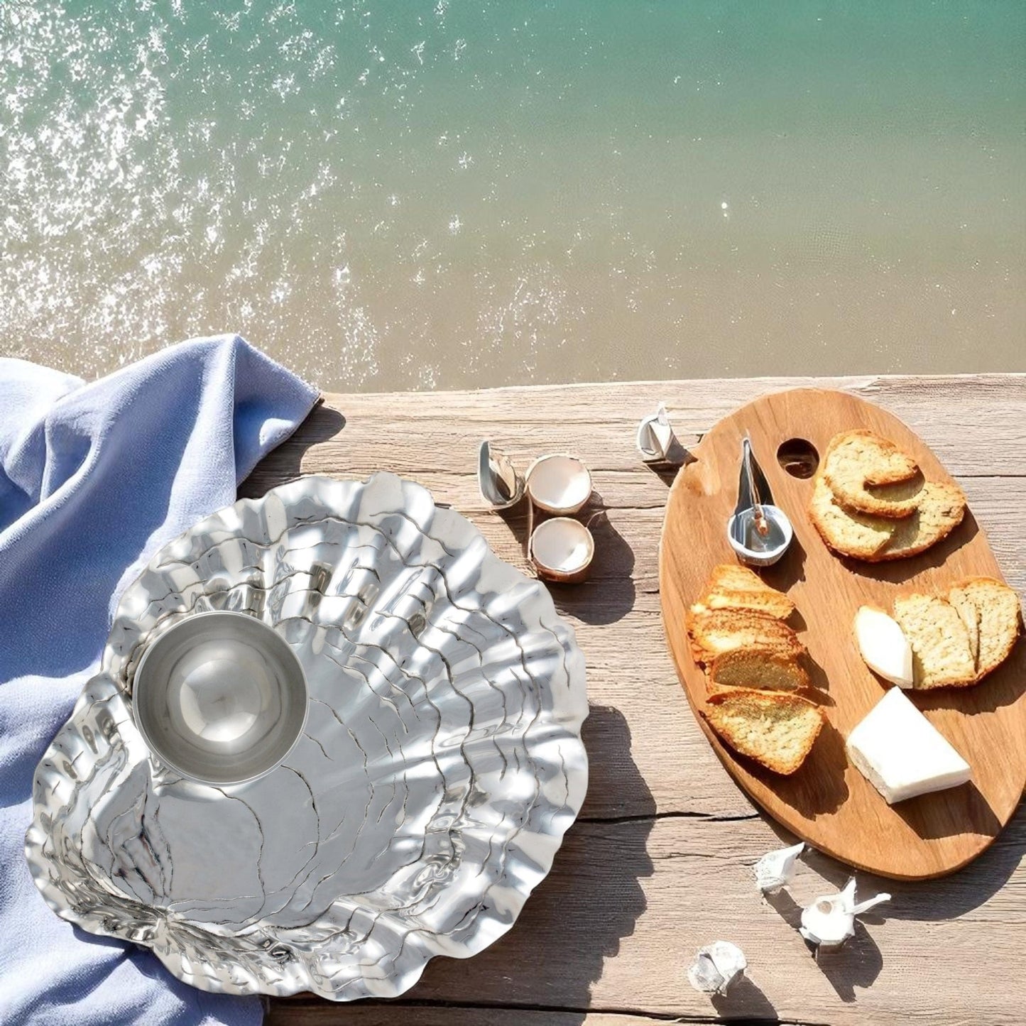 Oyster W/Pearl Chip & Dip - themonogram manor 