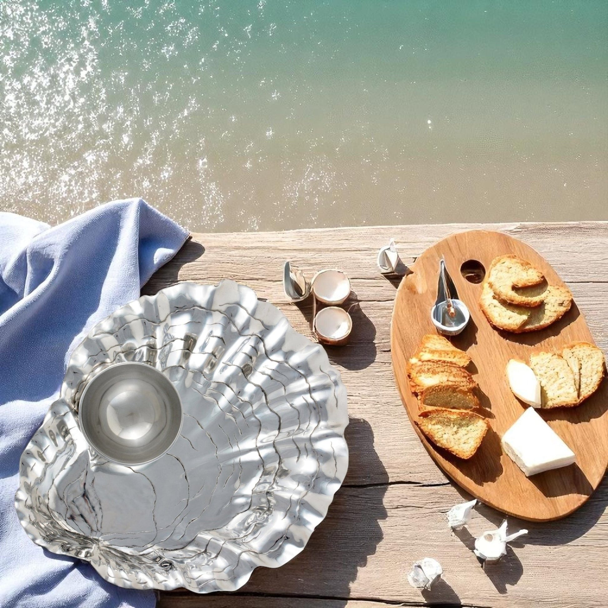 Oyster W/Pearl Chip & Dip - themonogram manor 