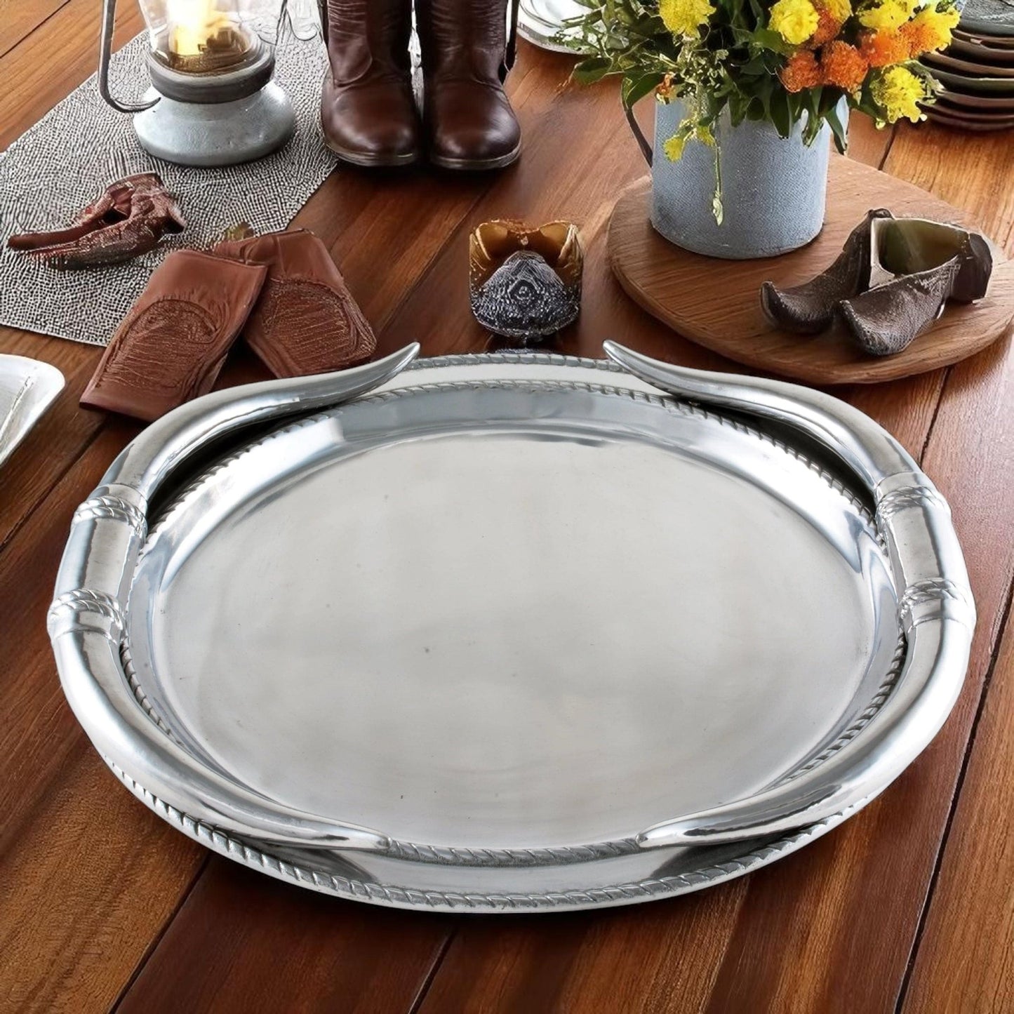 Longhorn Oval Platter - themonogram manor 
