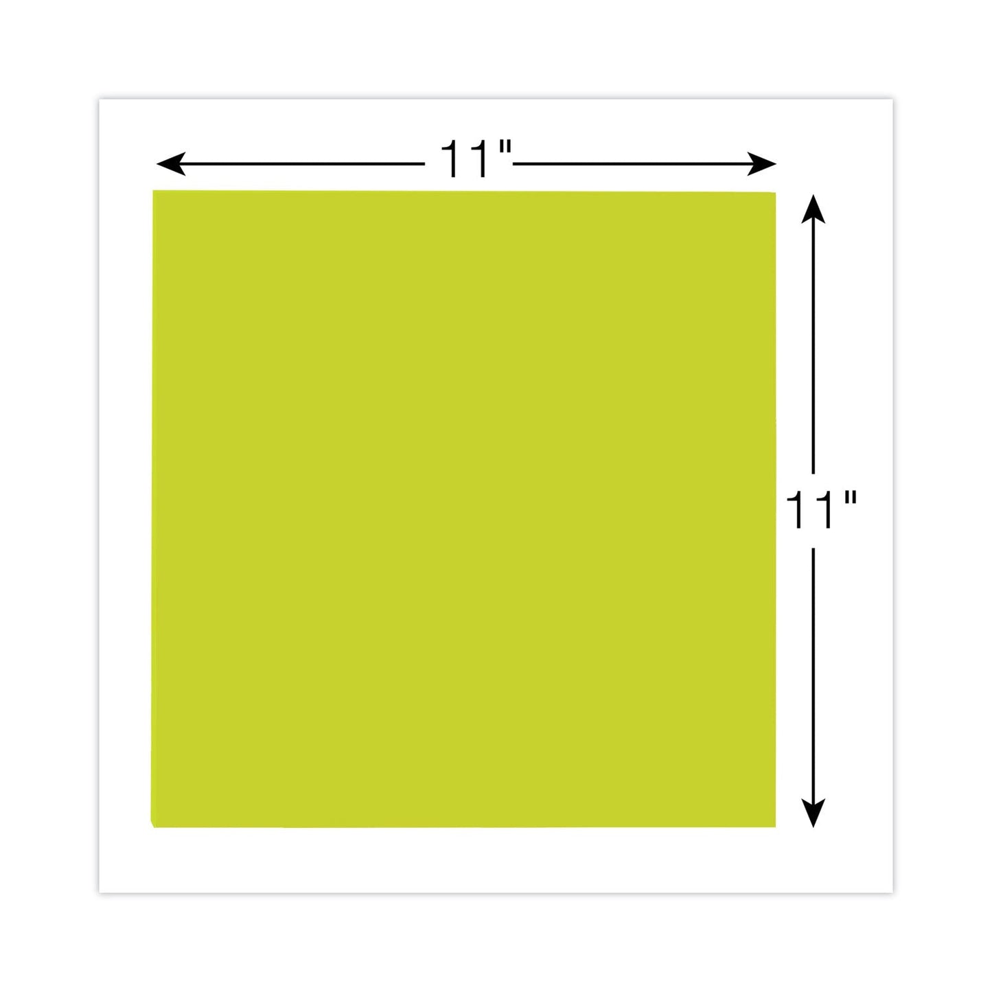 Post - it Big Notes, Unruled, 11 x 11, Green, 30 Sheets - themonogram manor 