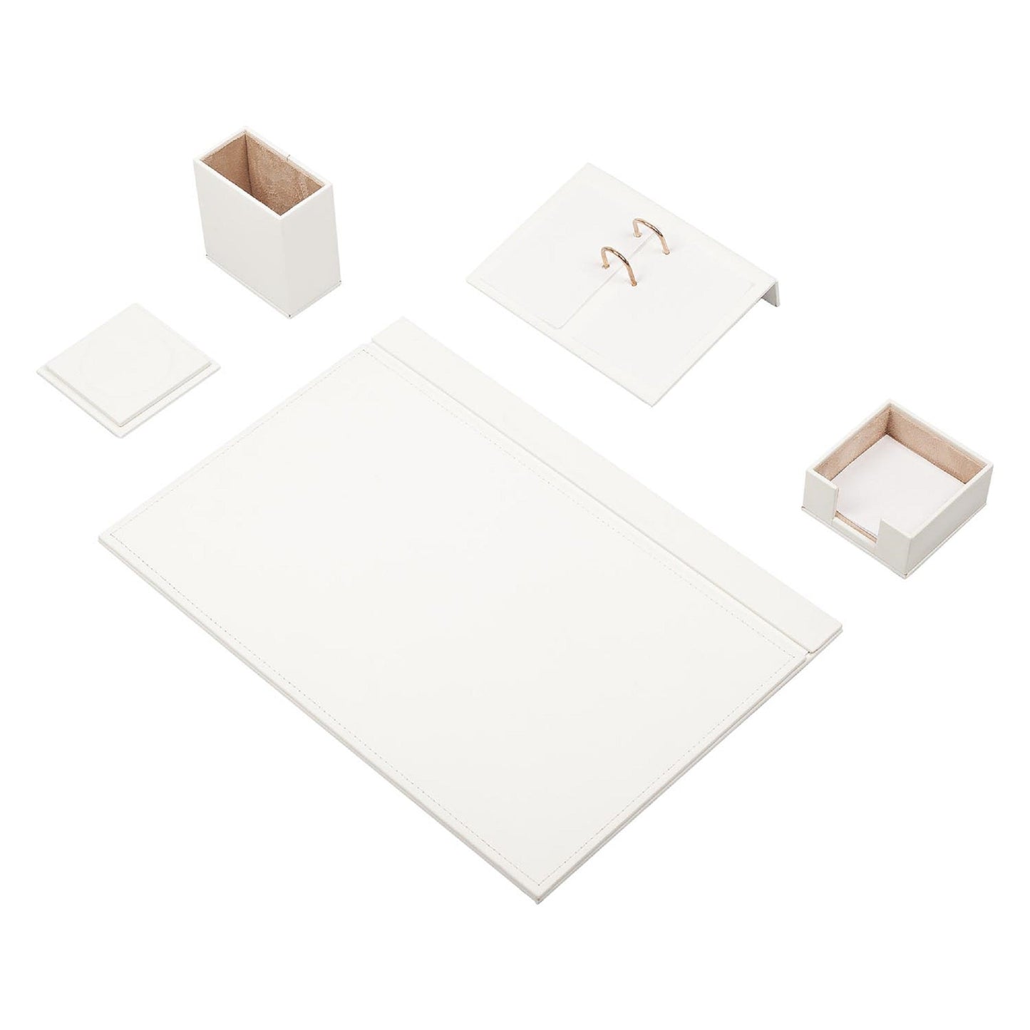 MOOG Leather Desk Set - 5 PCS - themonogram manor 
