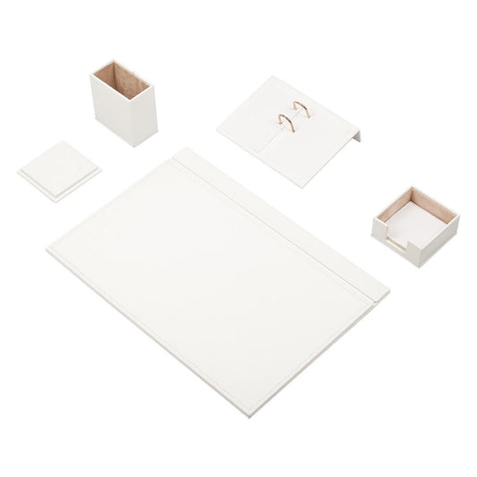 MOOG Leather Desk Set - 5 PCS - themonogram manor 