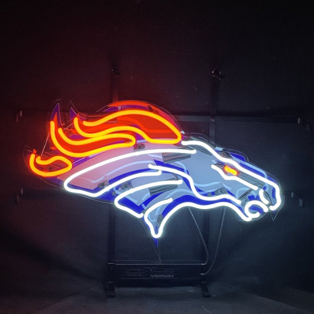 Denver Broncos Horse Neon Signs Light - themonogram manor 
