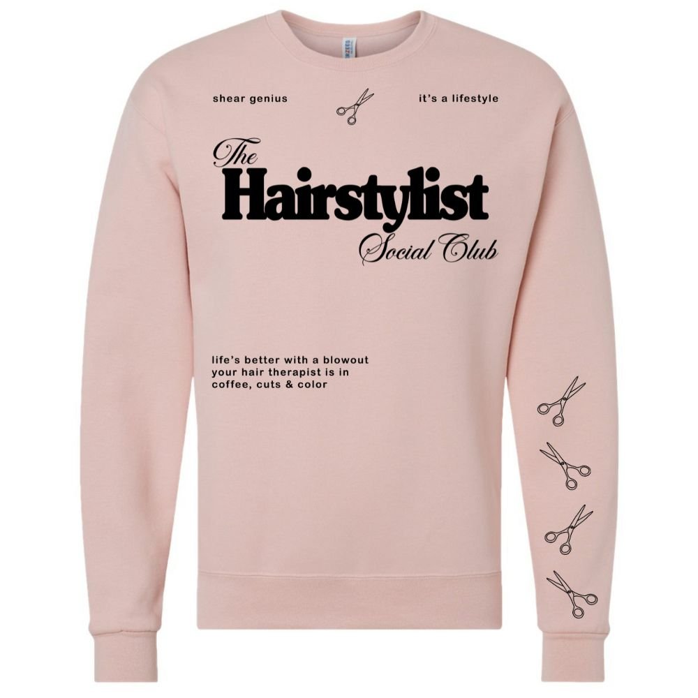 ‘Hairstylist Social Club' Crewneck Sweatshirt - themonogram manor 