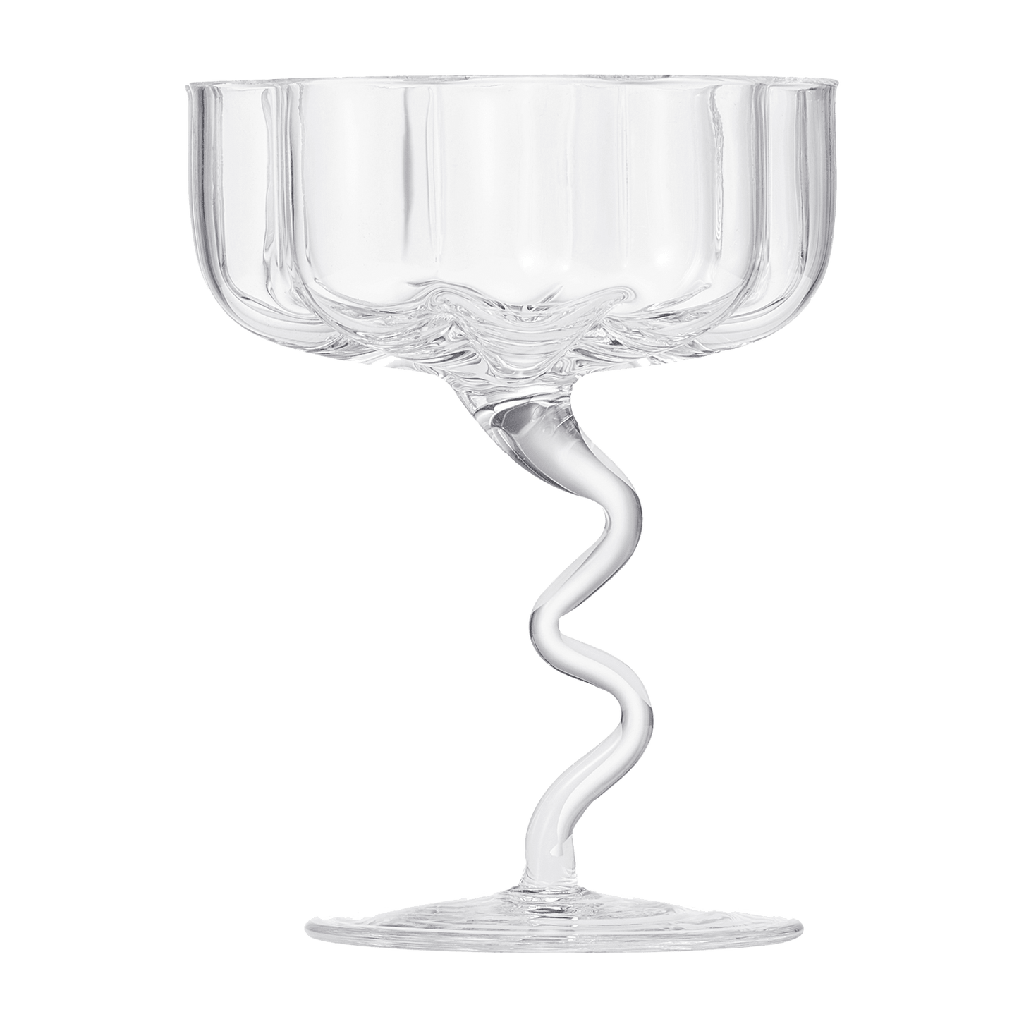 Asteria Champagne Coupe Cocktail Glassware, Clear, Set of 2 - themonogram manor 