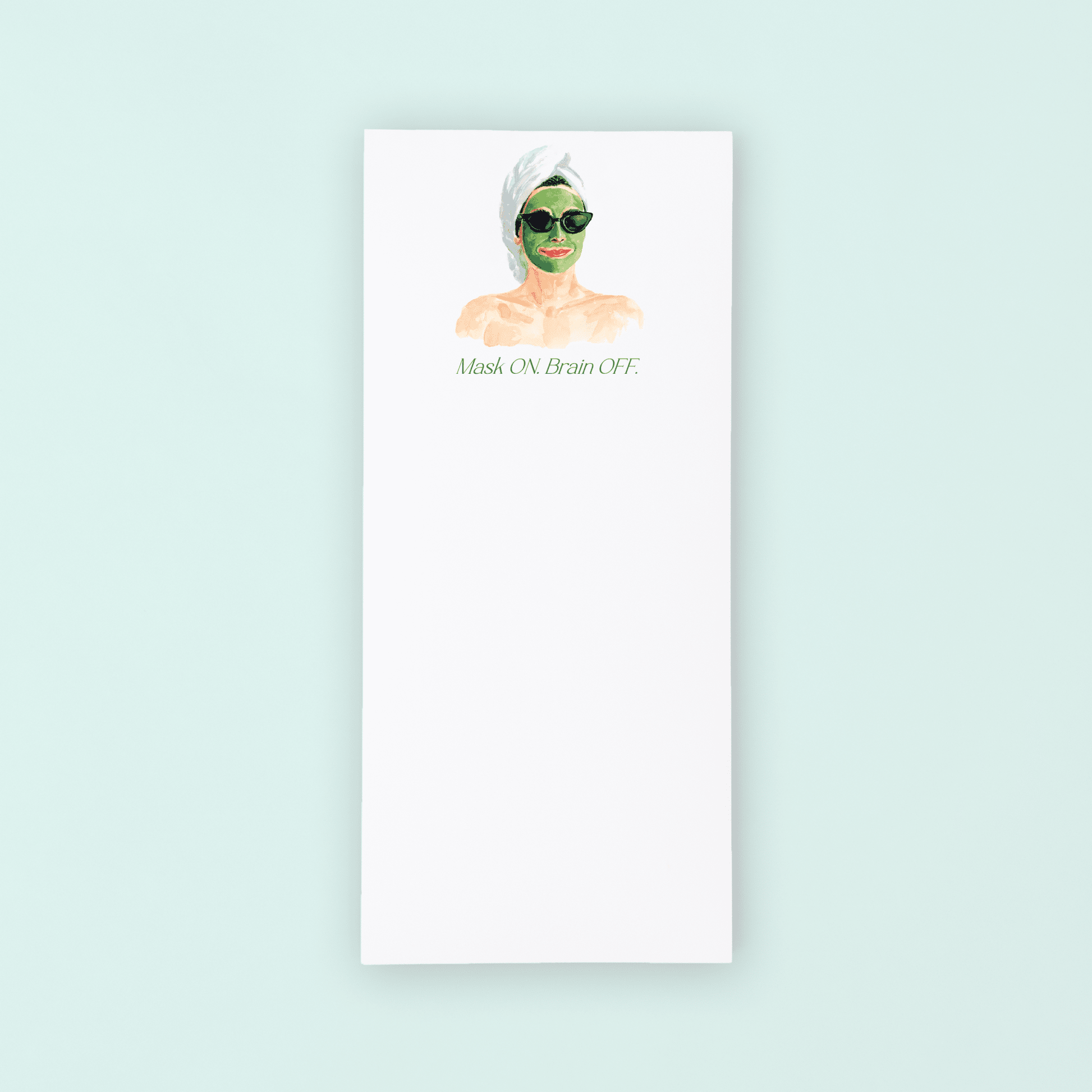 Green Mask List Pad - themonogram manor 