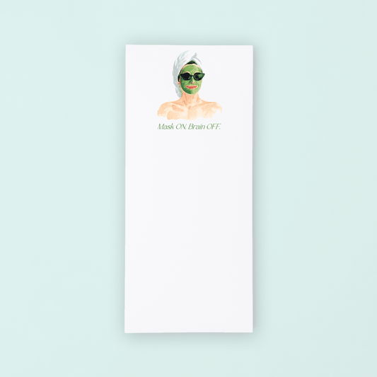 Green Mask List Pad - themonogram manor 