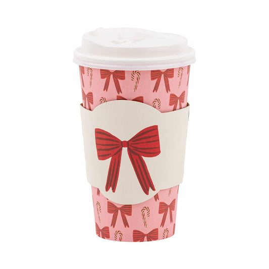 PLTG678J - Bows and Canes To Go Cups - themonogram manor 