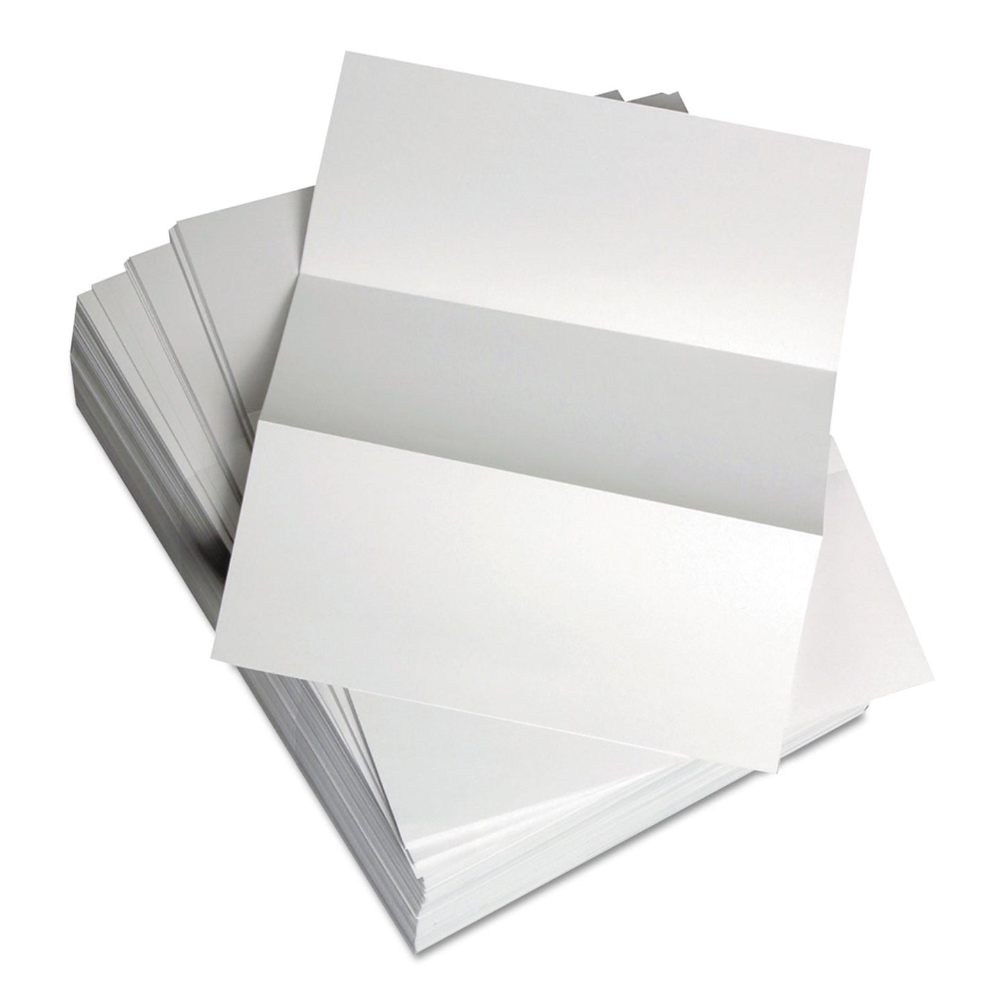 Lettermark Custom Cut - Sheet Copy Paper, 92 Bright, Micro - Perforated Every 3.66", 24 lb Bond Weight, 8.5 x 11, White, 500/Ream - themonogram manor 