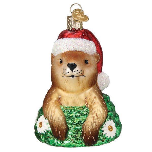 Santa Groundhog Ornament - #themonogram manor #