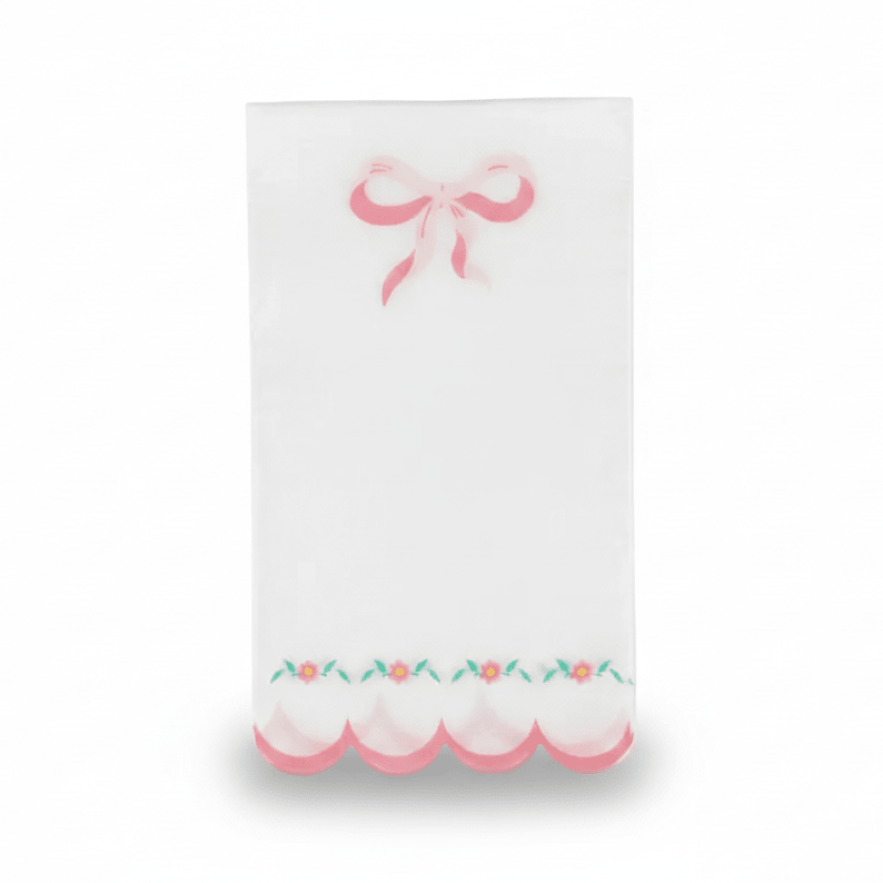 Pink Bow Coquette Luncheon Napkins (Set of 16) - themonogram manor 