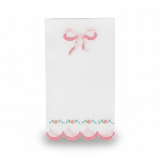 Pink Bow Coquette Luncheon Napkins (Set of 16) - themonogram manor 