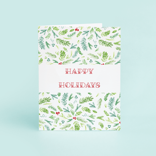 Happy Holidays Florals - themonogram manor 