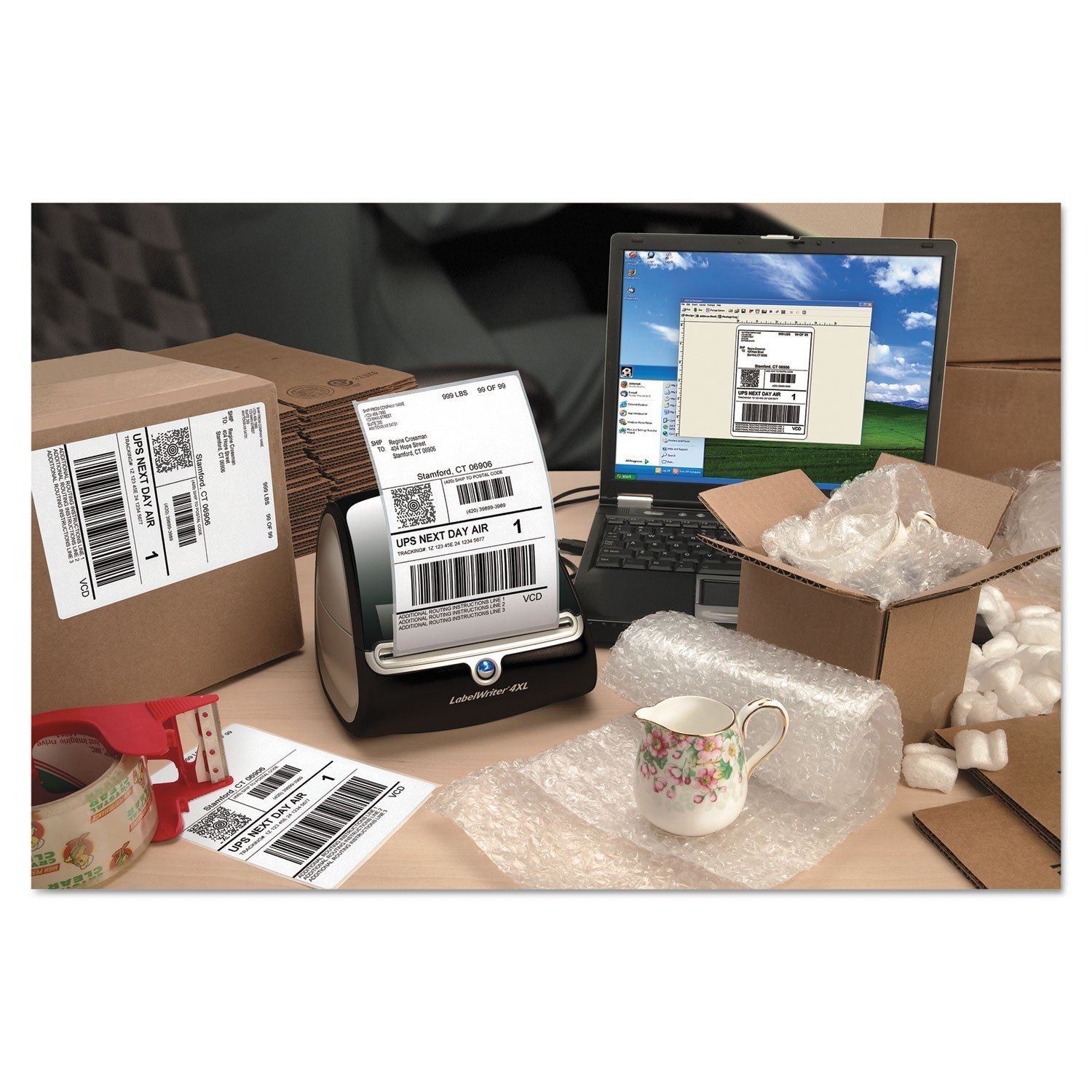 DYMO LabelWriter 4XL Label Printer, 53 Labels/min Print Speed, 7.3 x 7.8 x 5.5 - themonogram manor 