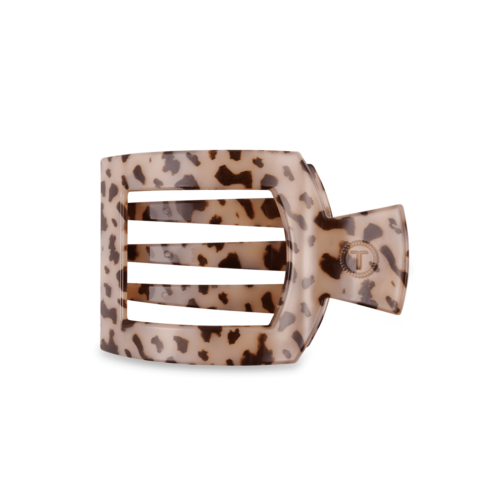 Blonde Tortoise Medium Flat Square Hair Clip - themonogram manor 