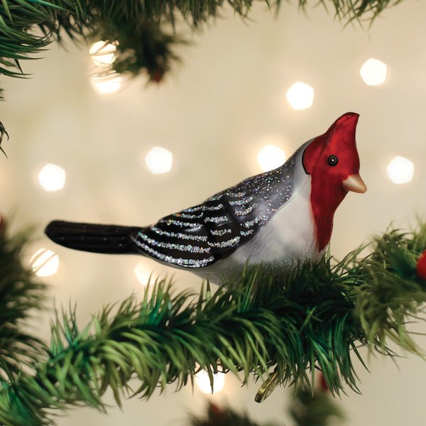 Red - crested Cardinal Ornament - themonogram manor 