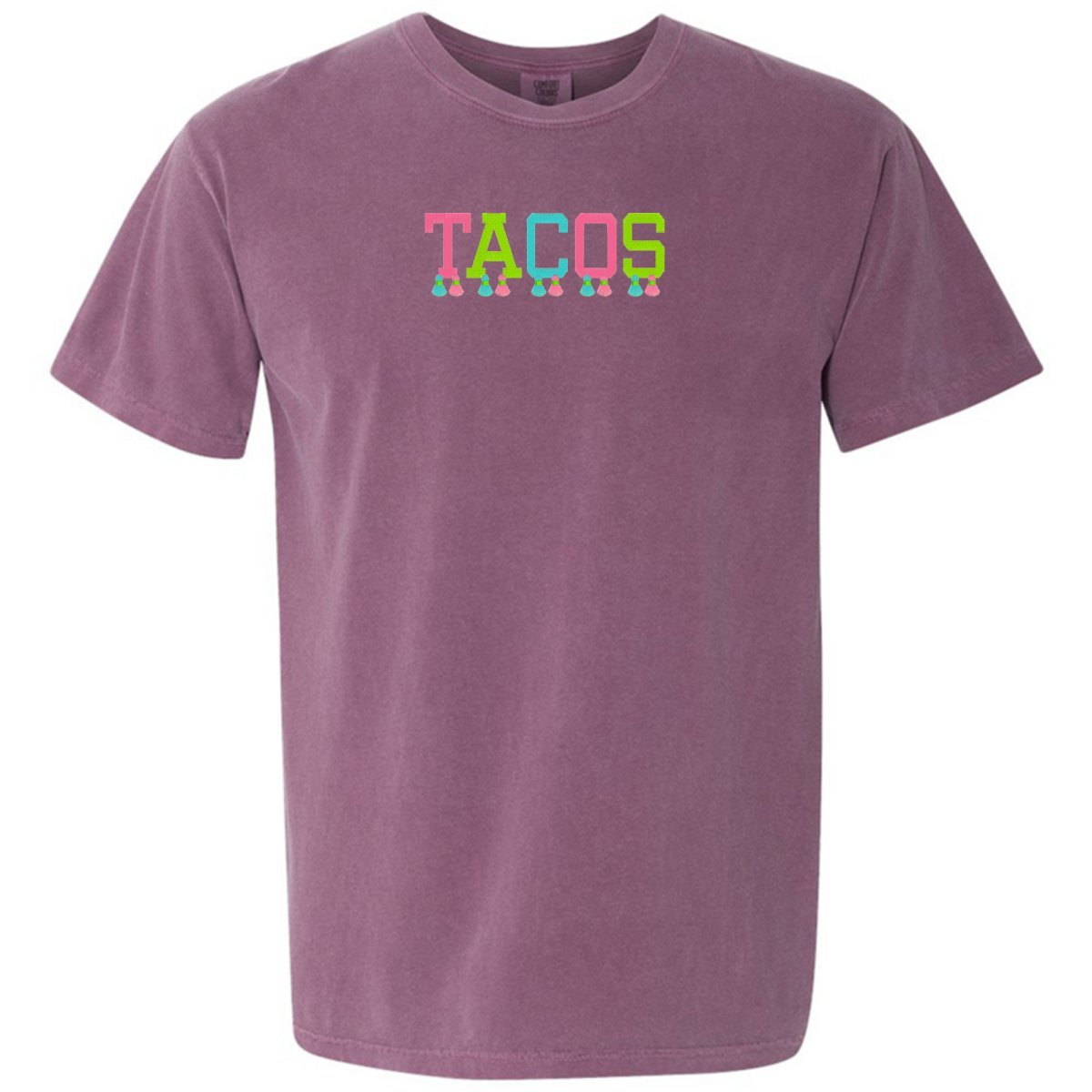 Embroidered Tasseled 'Tacos' T-Shirt - themonogram manor 