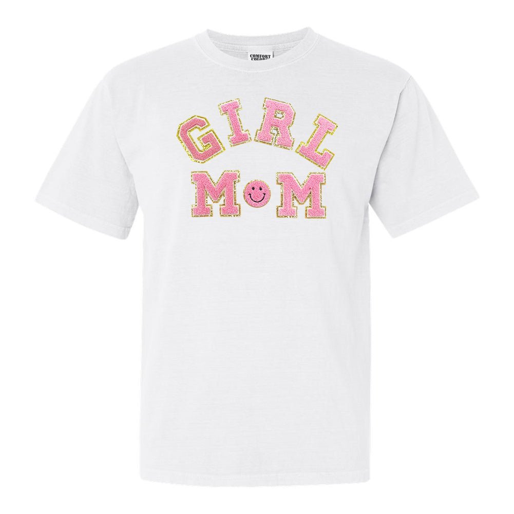 Girl Mom Letter Patch T-Shirt - themonogram manor 
