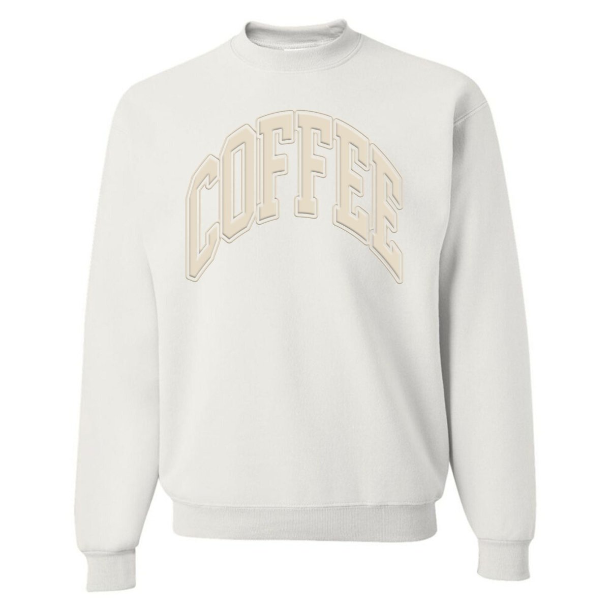 'Coffee' PUFF Crewneck Sweatshirt - themonogram manor 