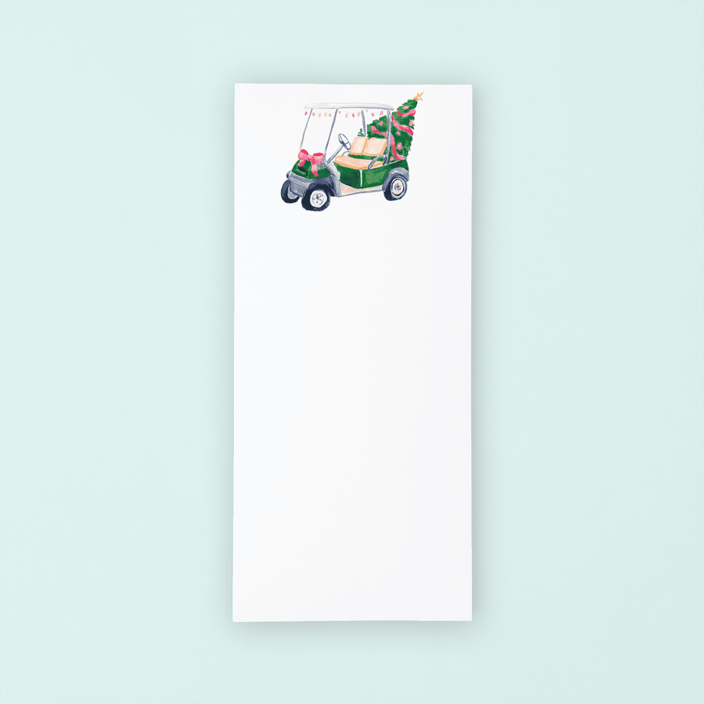 Holiday Golf Cart List Pad - themonogram manor 