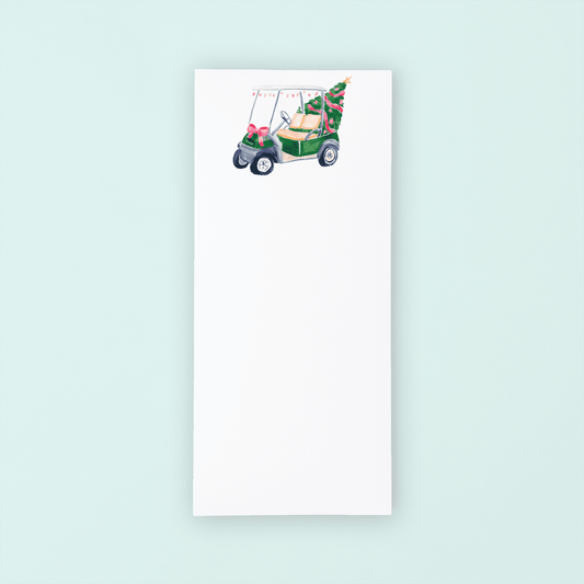 Holiday Golf Cart List Pad - themonogram manor 