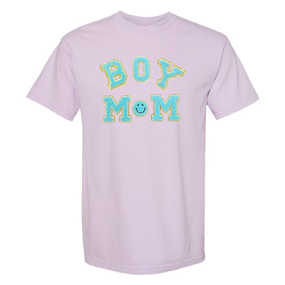 Boy Mom Letter Patch T-Shirt - themonogram manor 