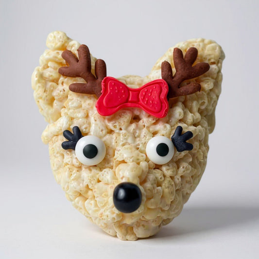 Clarice Reindeer Rice Crispie Treats - themonogram manor 