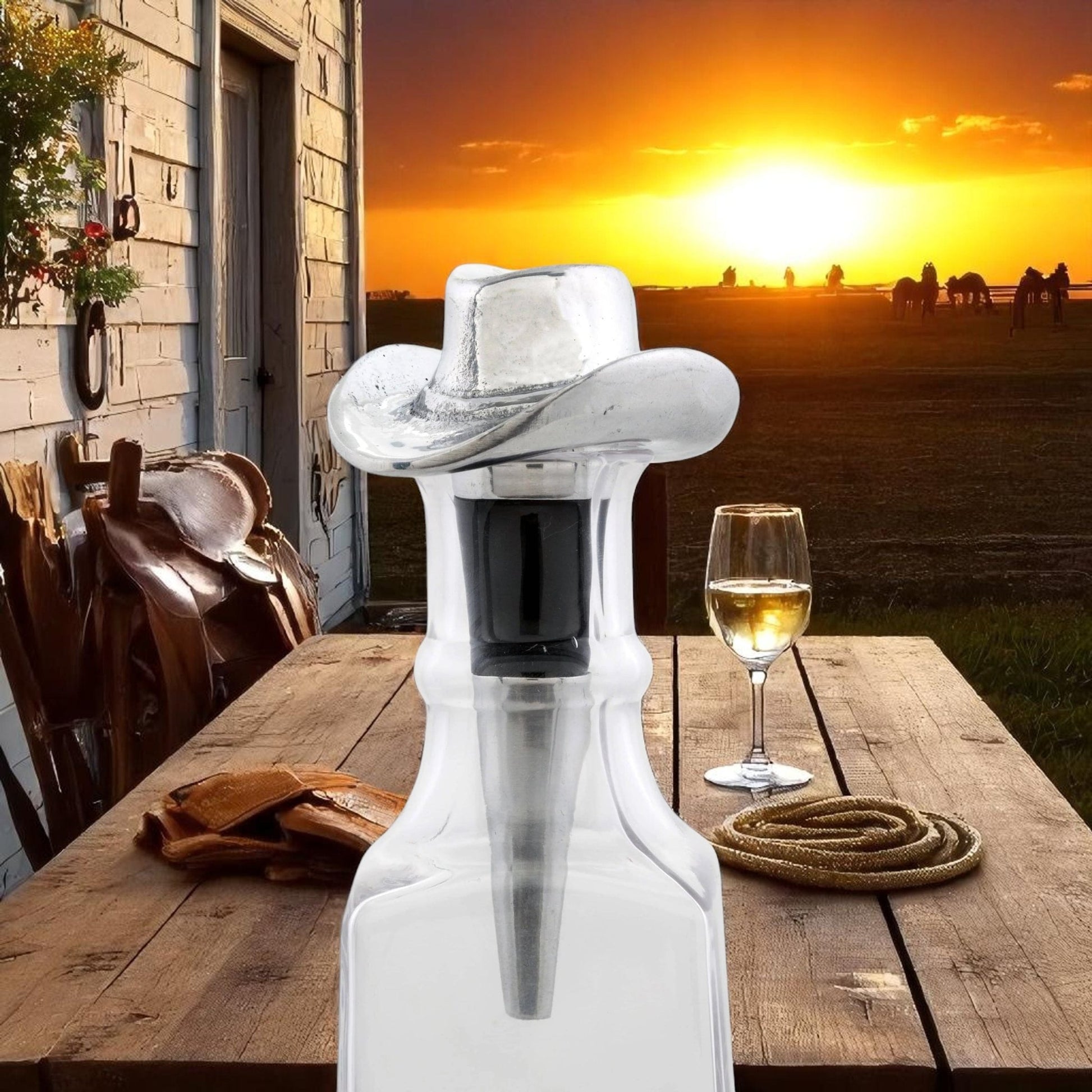 Cowboy Hat Bottle Stopper - themonogram manor 