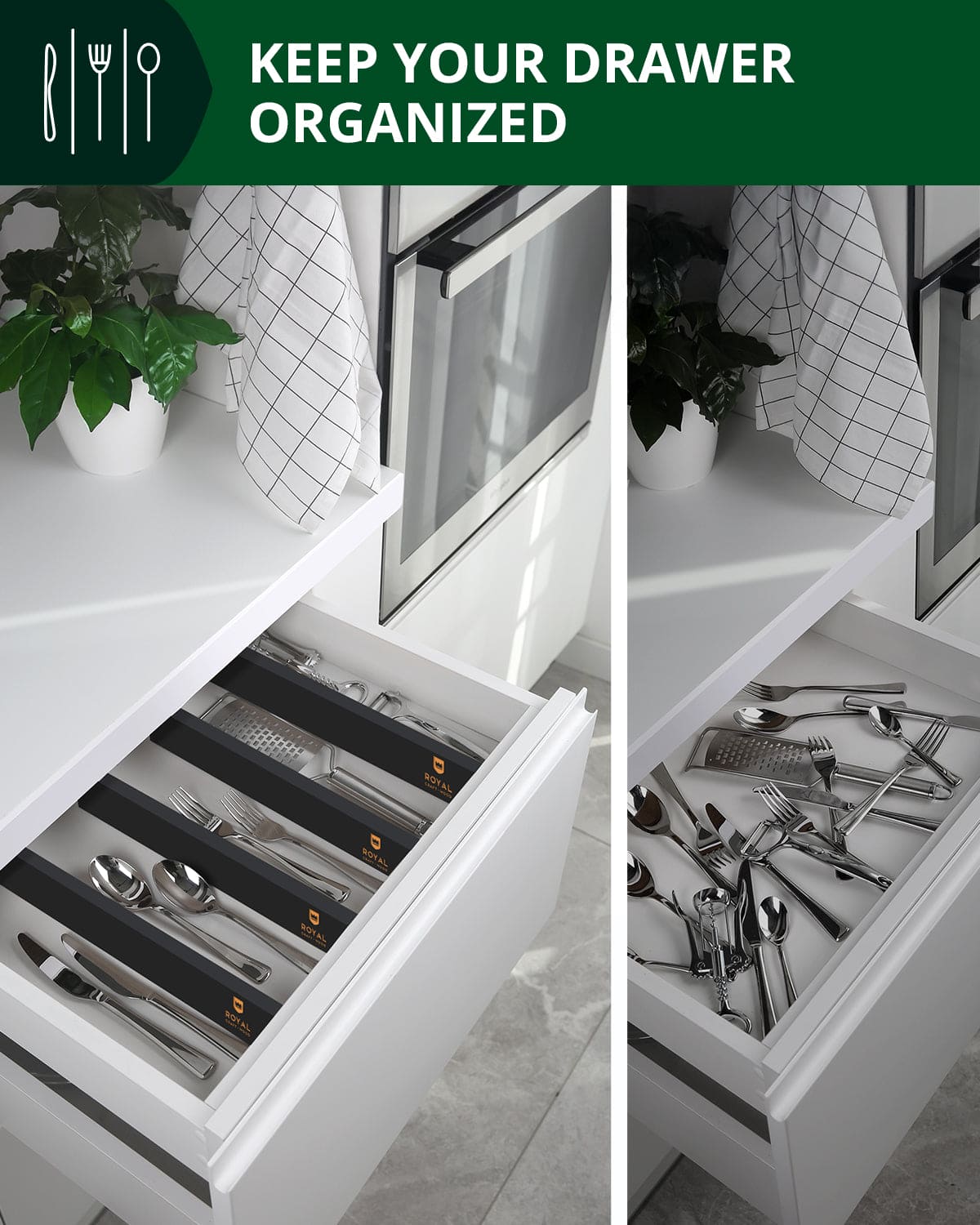 Drawer Dividers 22”, Black - themonogram manor 