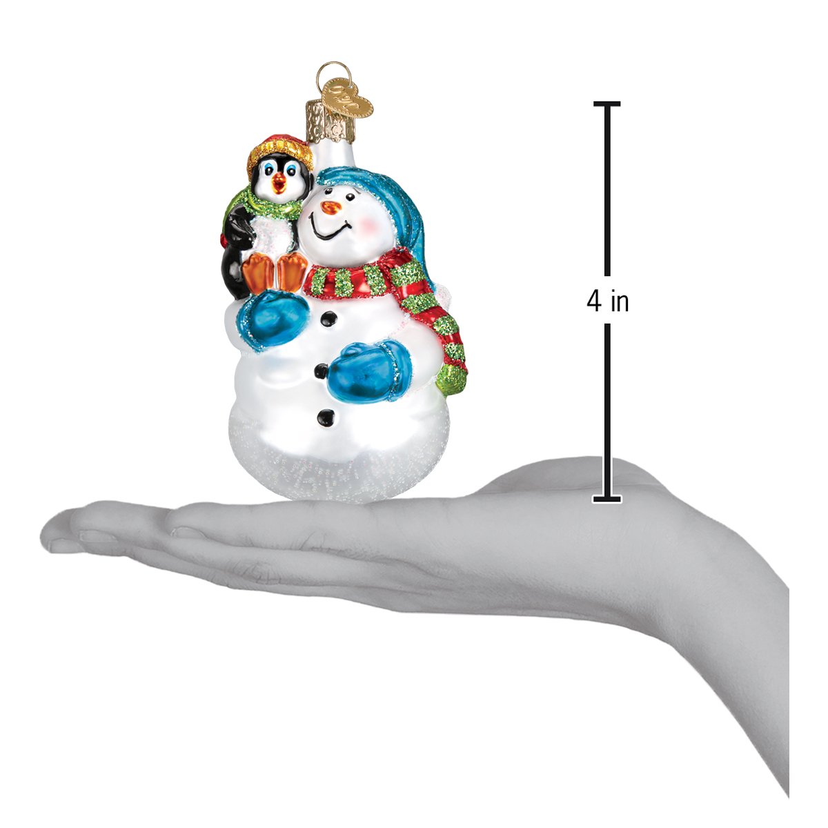 Snowman With Penguin Pal - themonogram manor 