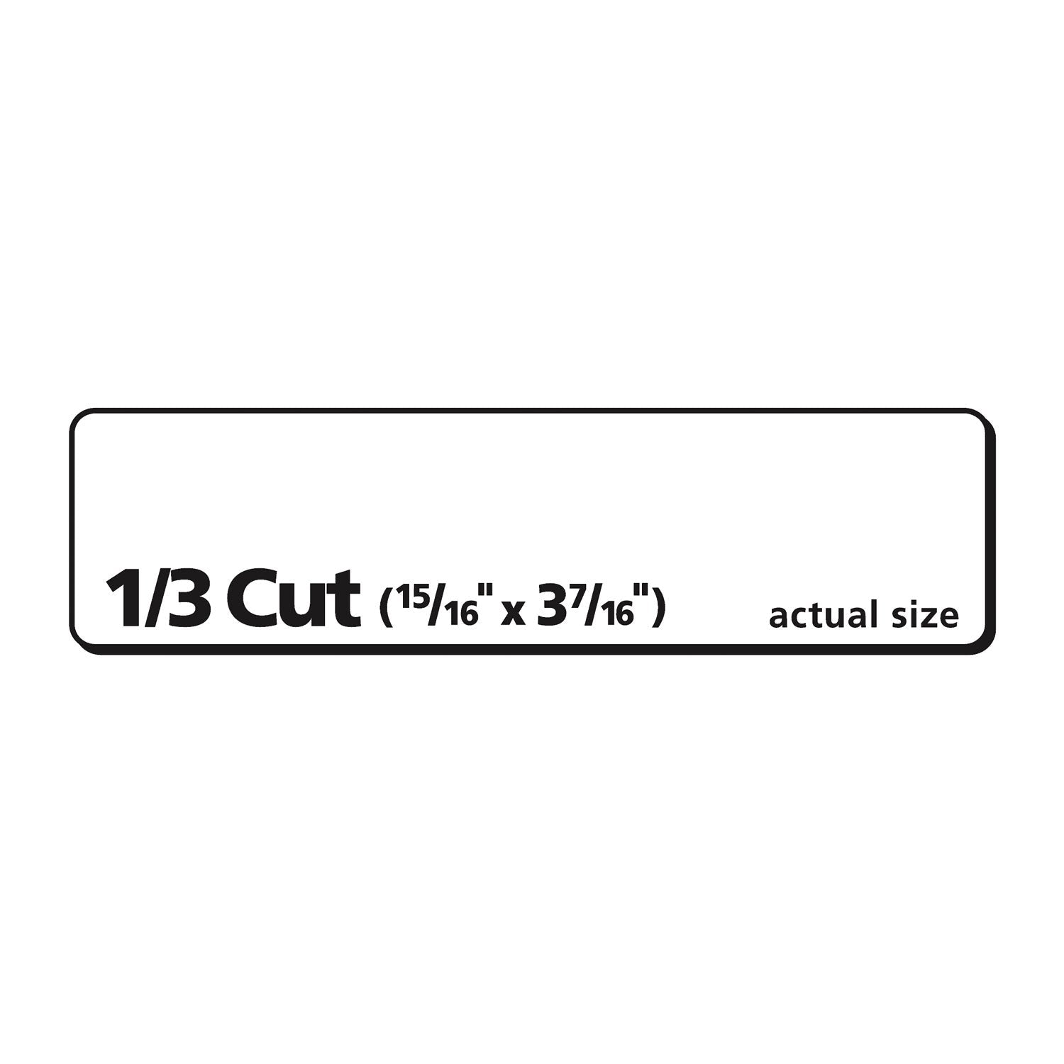 Avery Extra - Large TrueBlock File Folder Labels with Sure Feed Technology, 0.94 x 3.44, White, 18/Sheet, 25 Sheets/Pack - themonogram manor 