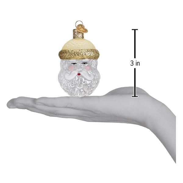 Crystal Santa Ornament - #themonogram manor #