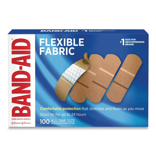 BAND - AID Flexible Fabric Adhesive Bandages, 1 x 3, 100/Box - themonogram manor 