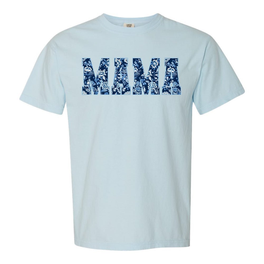 'Blue & White Chinoiserie Mama' T-Shirt - themonogram manor 