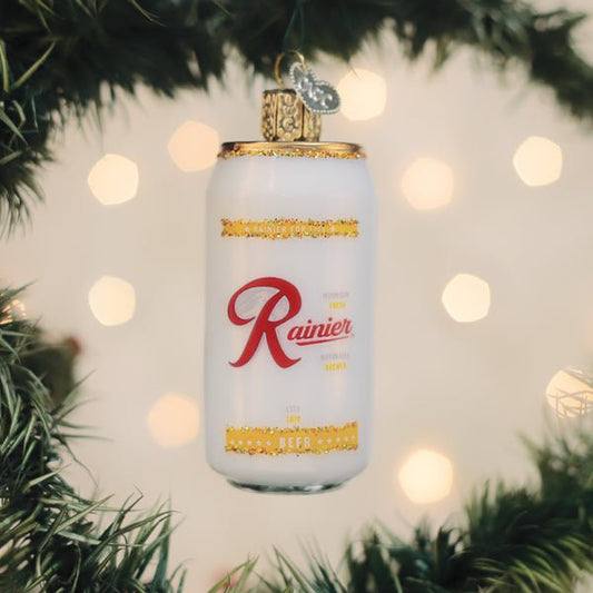 Rainier Beer Can Ornament - themonogram manor 