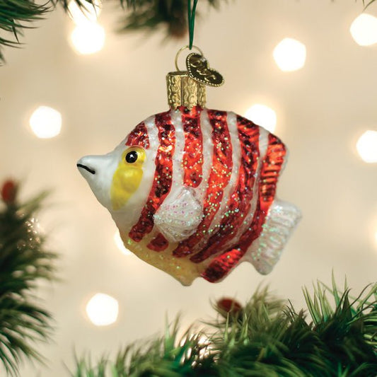 Peppermint Angelfish Ornament - themonogram manor 