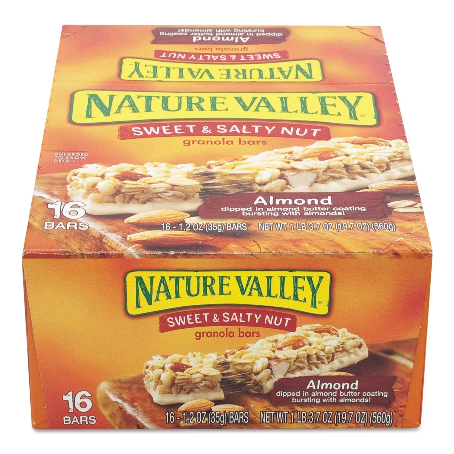 Nature Valley Granola Bars, Sweet and Salty Nut Almond Cereal, 1.2 oz Bar, 16/Box - themonogram manor 