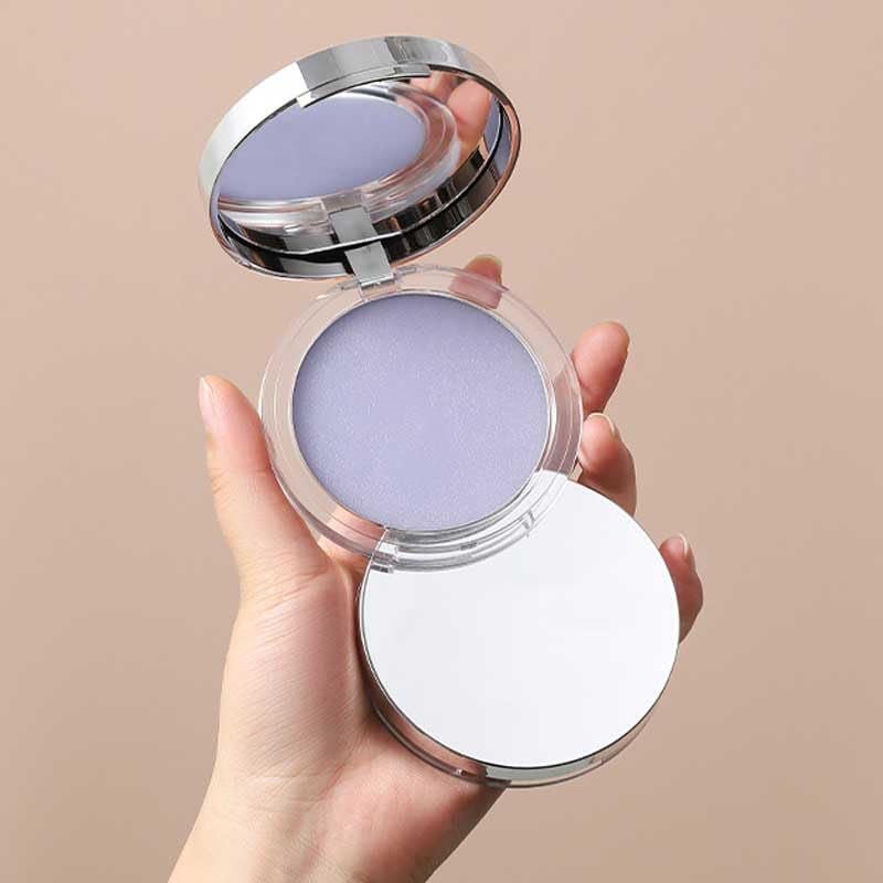 Gel-Like Formula Oil-Control Primer & Setting Powder, Polvos Compactos Matte Powder for Silky Blurring Oil Control, Lavender Blurring Powder - themonogram manor 