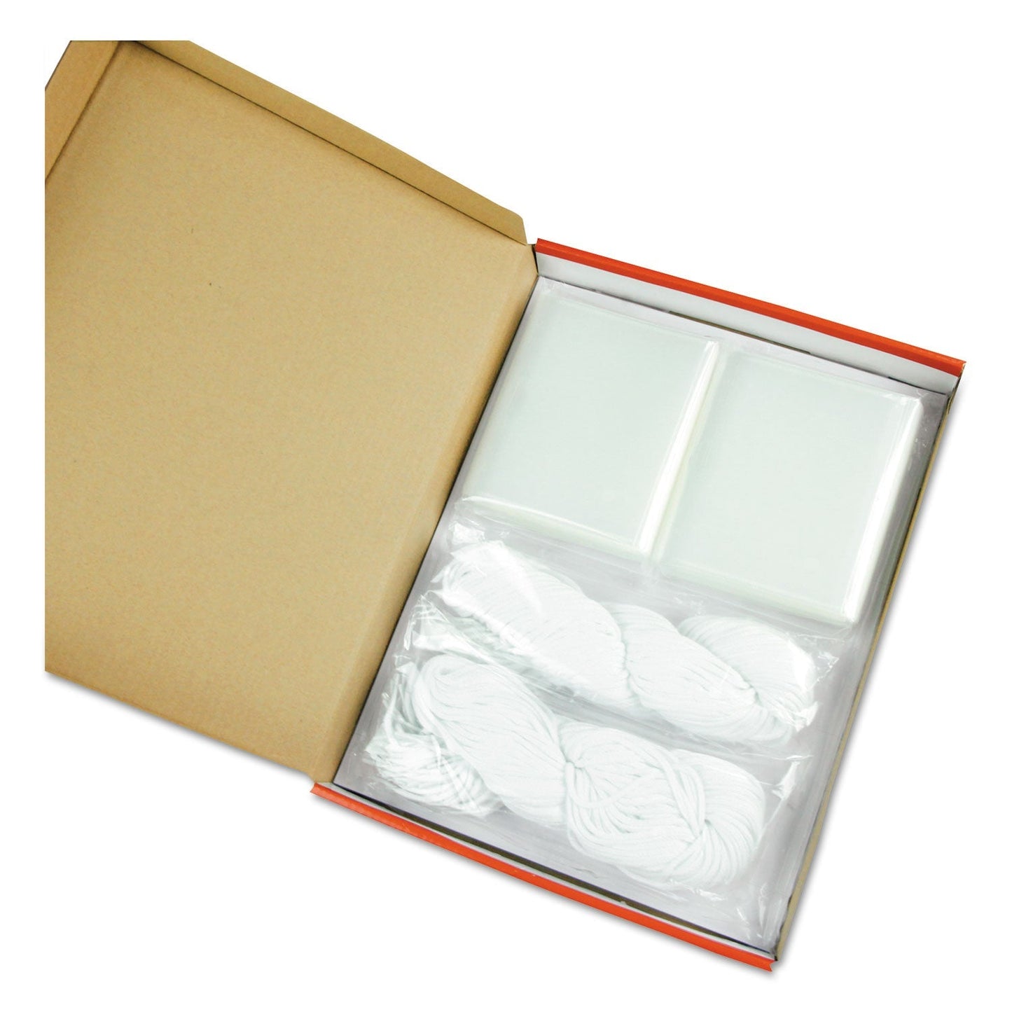 Universal Clear Badge Holders w/Garment - Safe Clips, 2 1/4 x 3 1/2, White Inserts, 50/Box - themonogram manor 