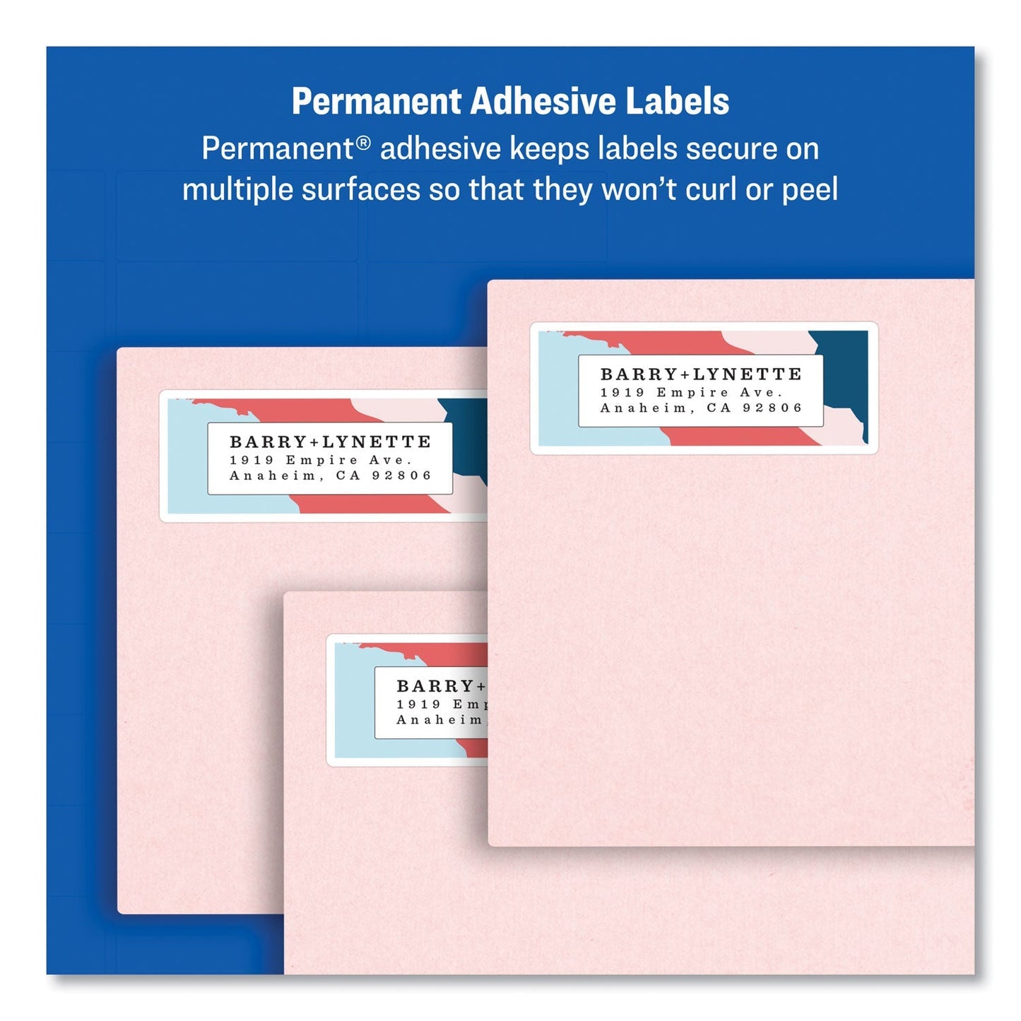 Avery Easy Peel White Address Labels w/ Sure Feed Technology, Laser Printers, 0.5 x 1.75, White, 80/Sheet, 100 Sheets/Box - themonogram manor 