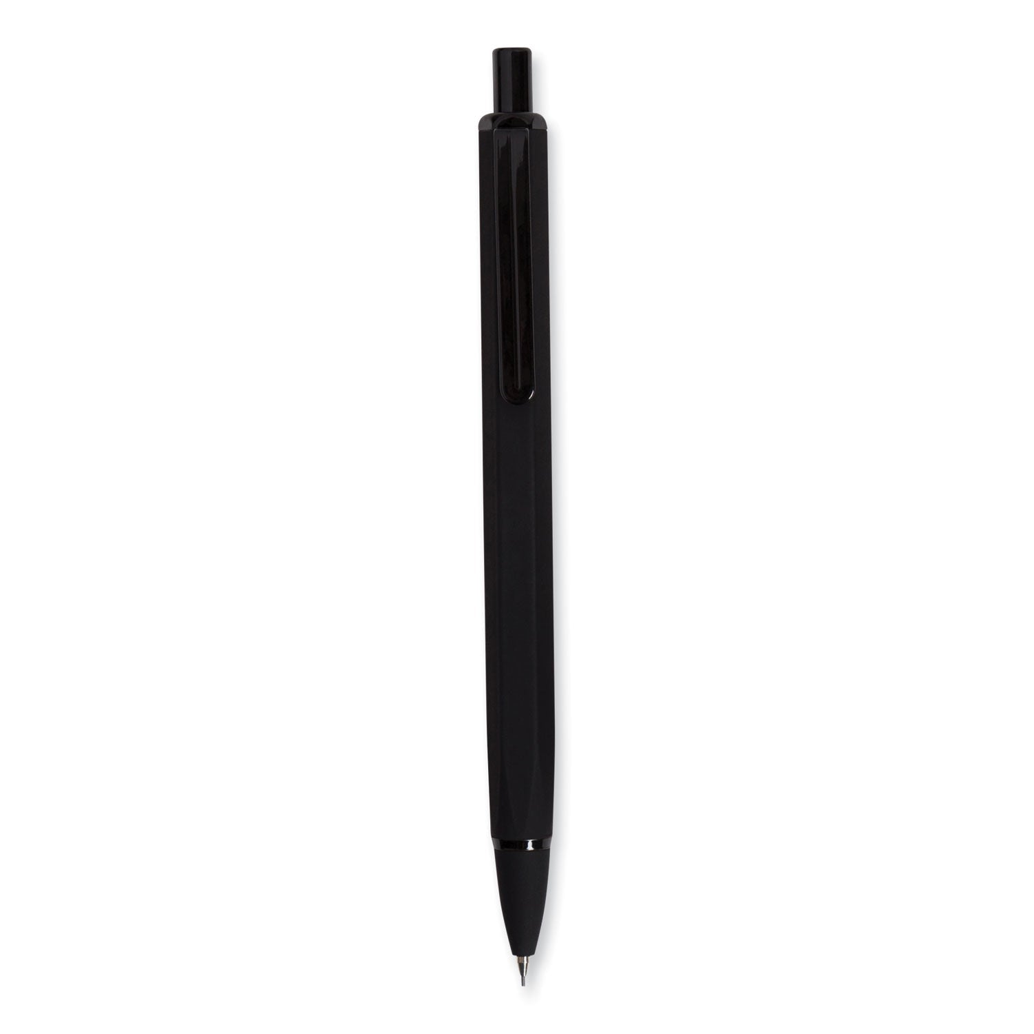 U Brands Cambria Soft Touch Mechanical Pencil, 0.7 mm, HB (2), Black Lead, Black Barrel, 12/Pack - themonogram manor 
