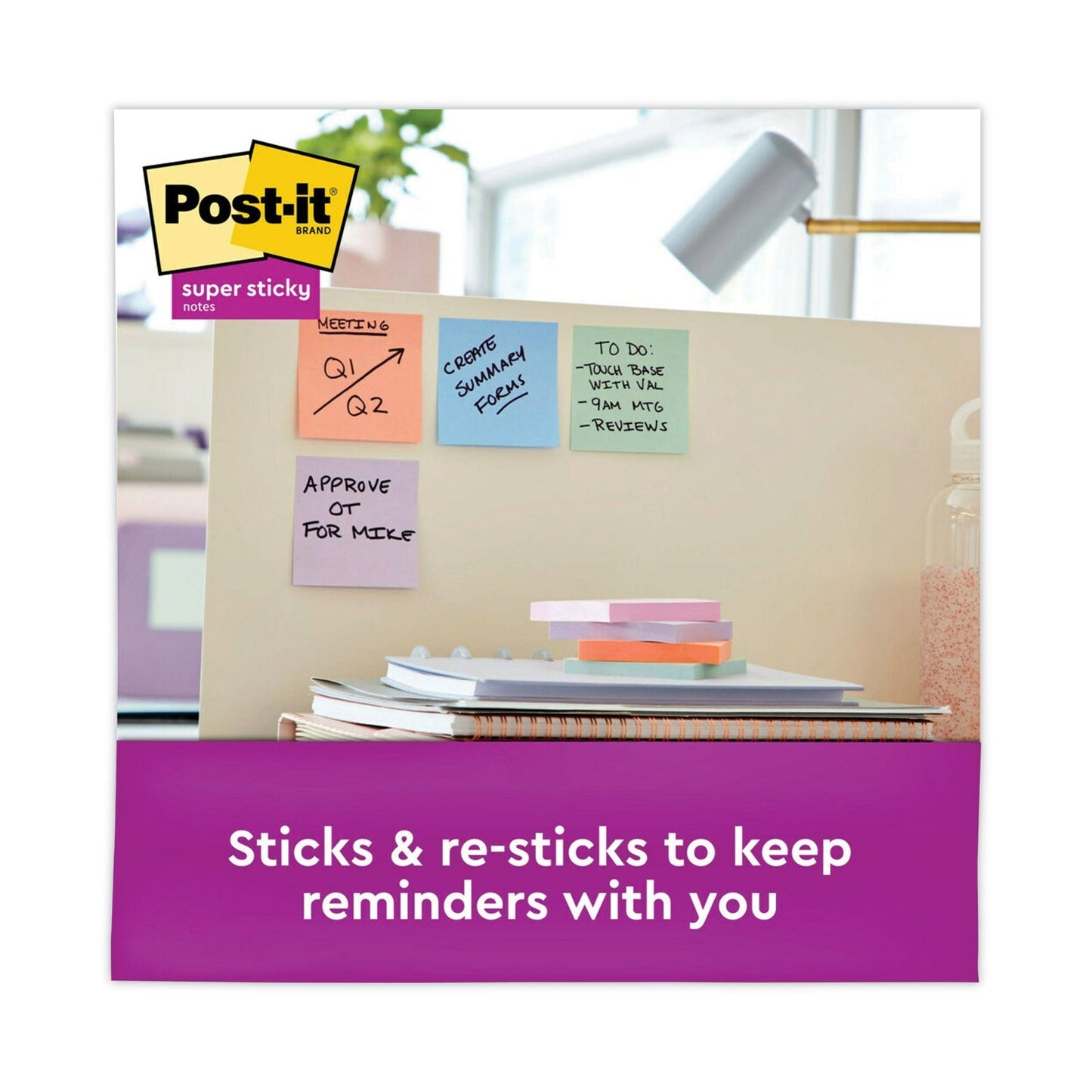 Post - it Recycled Notes in Wanderlust Pastels Collection Colors, 3" x 3", 90 Sheets/Pad, 12 Pads/Pack - themonogram manor 