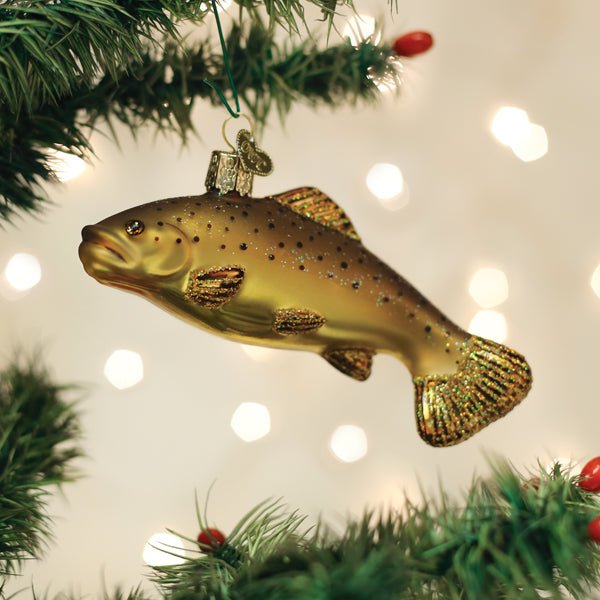 Brown Trout Ornament - themonogram manor 