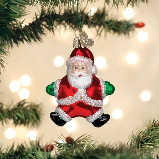 Small Silly Santa Ornament - themonogram manor 