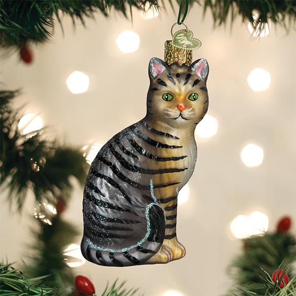 Tabby Cat ornament - themonogram manor 