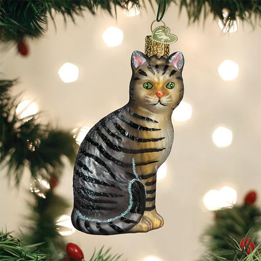 Tabby Cat ornament - themonogram manor 