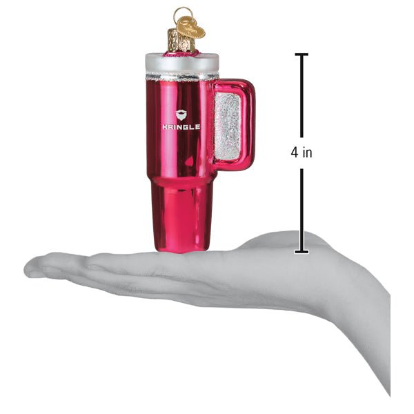 Pink Kringle Cup Ornament - #themonogram manor #