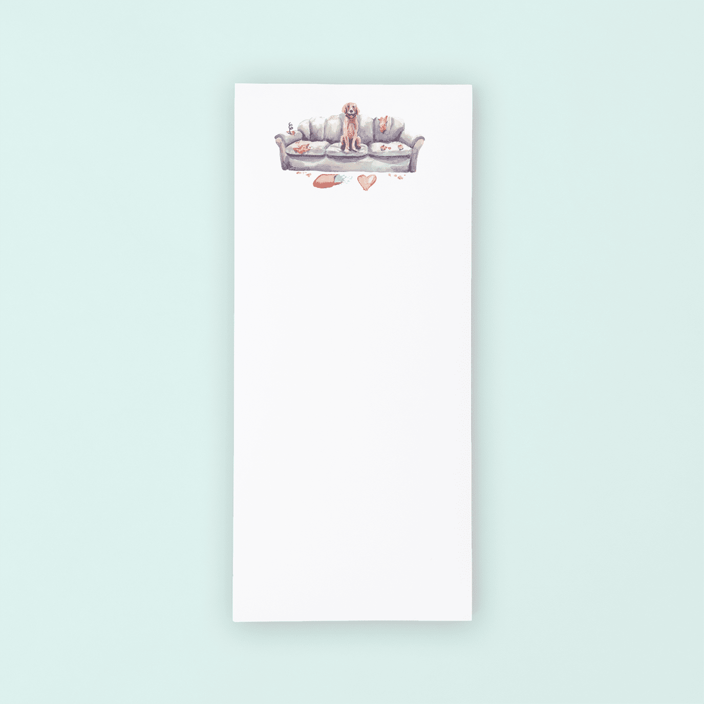 Dog on Couch Lists Pad - themonogram manor 