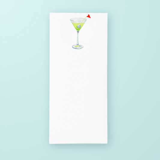 Golf Martini List Pad - themonogram manor 
